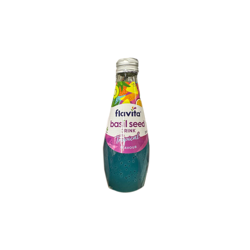 Flavita Basil Seed Drink Tropical Flavour 290ml Sids Shop