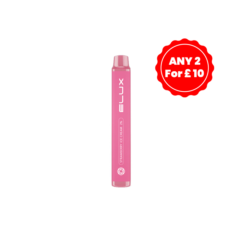 Elux Legend Mini Disposable Vape Strawberry Ice Cream 20mg Sids Shop
