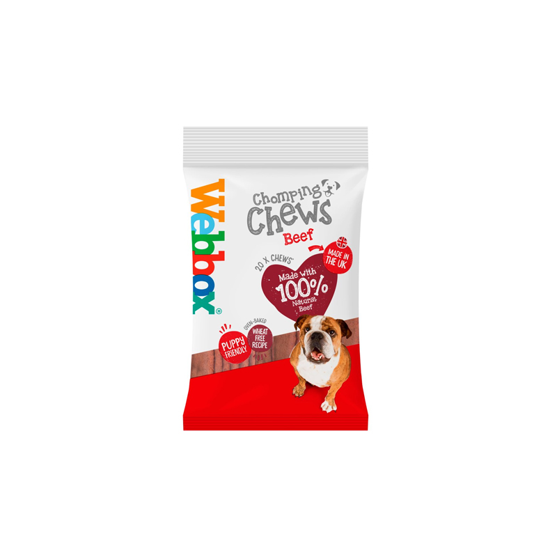 Webbox 20 Chomping Chews Beef 200g | Sids Shop